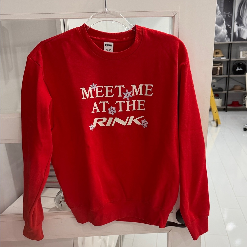 PINK Victoria's Secret Red Sweatshirt